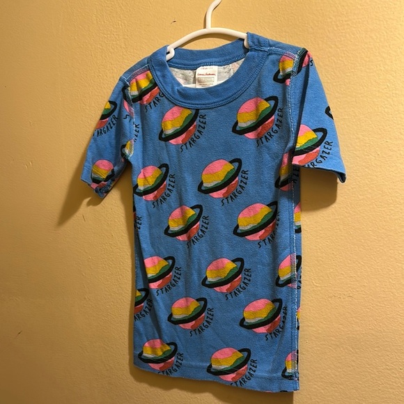 Hanna Anderson Blue Planet Print pajamas set - Picture 1 of 4